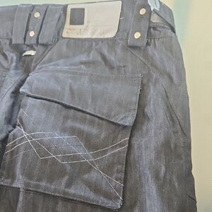 Replay Women's Black Ski Snow Jacket with Contrast Stitching